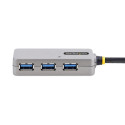 USB Hub Startech U01043-USB-EXTENDER Black Silver
