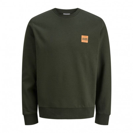 Dressipluus ilma kapuutsita, meeste Jack & Jones Jjbrandy Crew Neck Duffel Tumeroheline - M