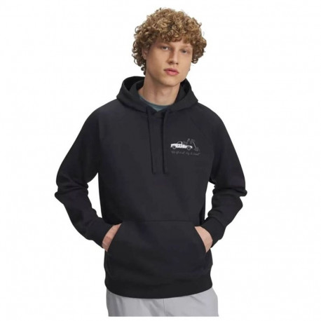 Men’s Hoodie Under Armour Rival Fleece Hbr Logo Hd Black - XL