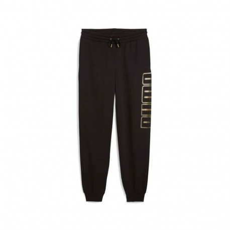 Long Sports Trousers Puma Maximal Metallic Swe Black Men - M