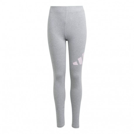 Sports Leggings for Children Adidas Essentials Big Logo Grey Pink