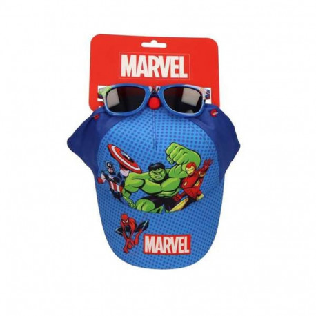 Set of cap and sunglasses The Avengers Blue