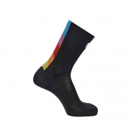 Sports Socks Salomon Pulse Race Flag Crew Black
