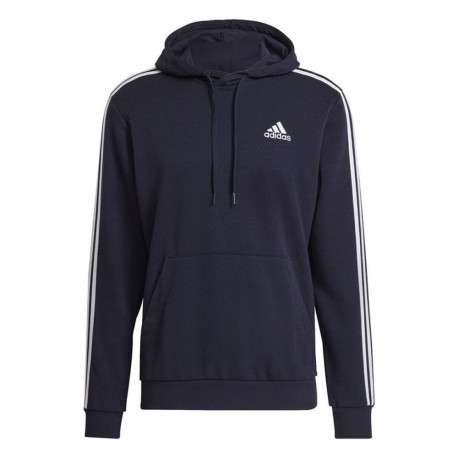 Dressipluus kapuutsiga, meeste Adidas Essentials 3 Bandas Tumesinine - M