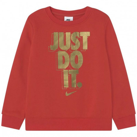 Hoodless Sweatshirt for Girls Nike Gifting Red