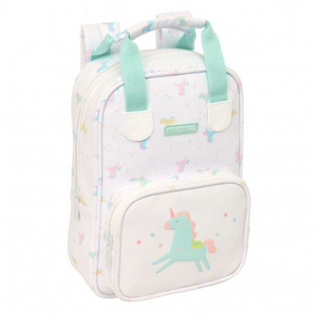 School Bag Safta Unicornio Beige 20 x 28 x 8 cm