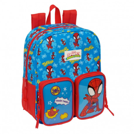 School Bag Spider-Man Blue Red 22 x 27 x 10 cm