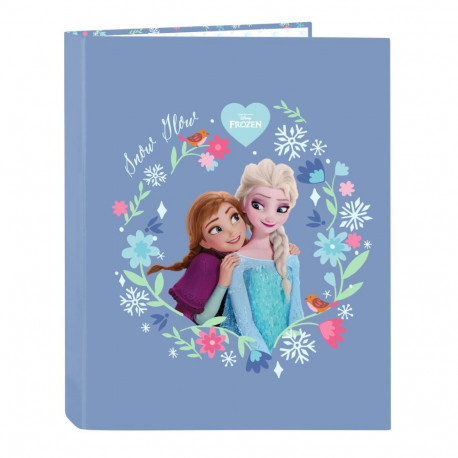 Ring binder Frozen Blue A4 26.5 x 33 x 4 cm