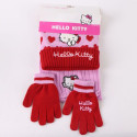 Hat & Gloves Hello Kitty Pink