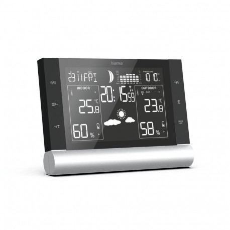 Hama Black Line Plus Weather Station - Black