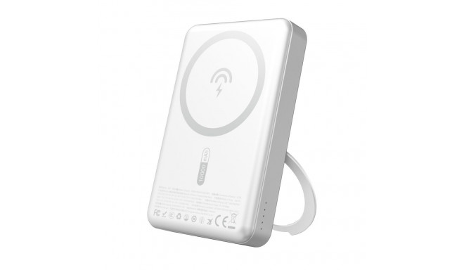 Dudao Dudao K28 10000mAh PD 22.5W MagSafe Powerbank with Metal Case and Ring Stand - Silver