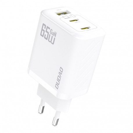 Dudao Dudao A29 65W GaN Wall Charger 2 x USB-C + 1 x USB-A - White