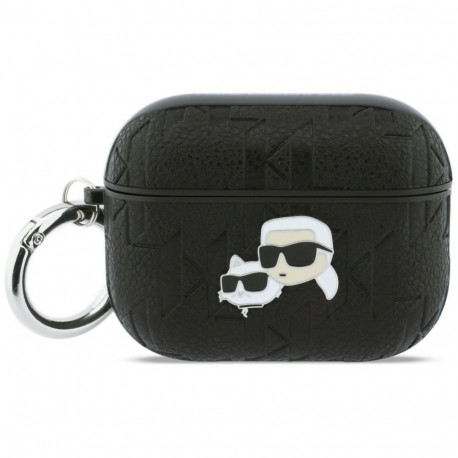 Karl Lagerfeld Karl Lagerfeld Monogram Karl & Choupette Head Case for AirPods Pro 3 - Black