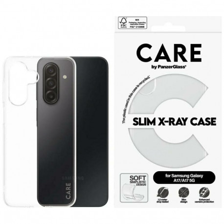 CARE by PanzerGlass Fashion X-Ray Case for Samsung Galaxy M17 5G / A17 / A17 5G - Transparent