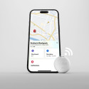 SBS Track My Circle locator compatible with Apple Find My set of 4 - white
