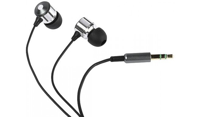 Vivanco earphones X-treme, black/silver (32210)