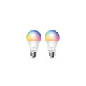 TP-Link Tapo Smart Wi-Fi Light Bulb, Multicolor, E27, 2-Pack
