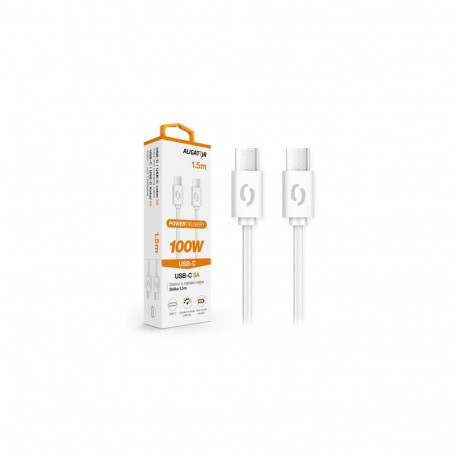 Aligator DATKP47 USB cable 1.5 m USB 3.2 Gen 1 (3.1 Gen 1) USB C White