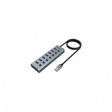 Akasa AK-HB-21BKCM interface hub USB 3.2 Gen 1 (3.1 Gen 1) Type-A 5000 Mbit/s Aluminium