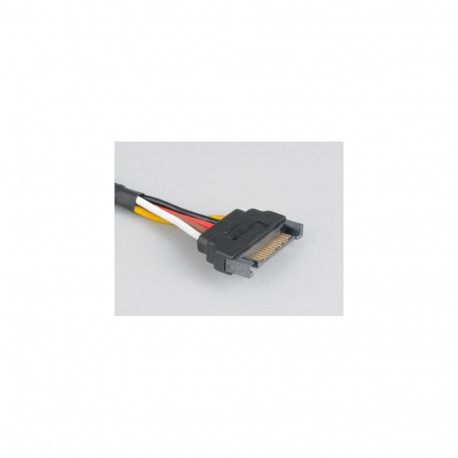 Akasa Sata Power Cable Extension Black 0.3 m