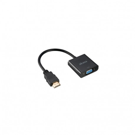 Akasa AK-CBHD15-20BK video cable adapter 0.2 m VGA (D-Sub) HDMI Type A (Standard) Black