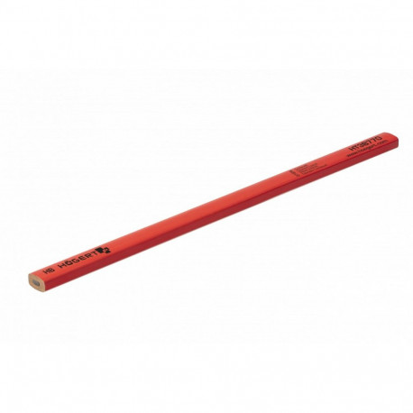Hogert carpentry pencil HT3B770, 250mm, HB, graphite cartridge, oval, ergonomic