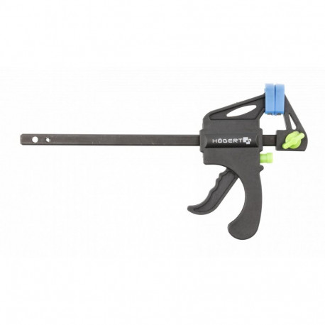 Hogert HT3B935, 150x60mm, 100mm, steel, plastic, F-shape, quick-release, one-hand