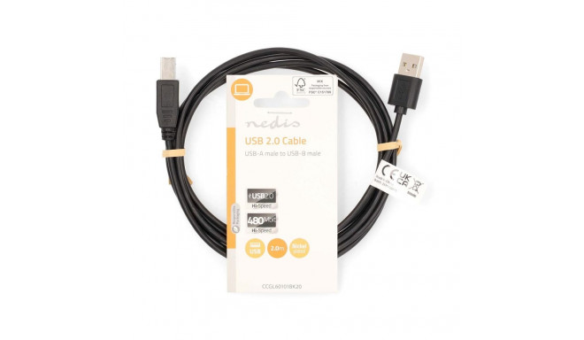 Nedis Printer Cable 480 Mbps 2m