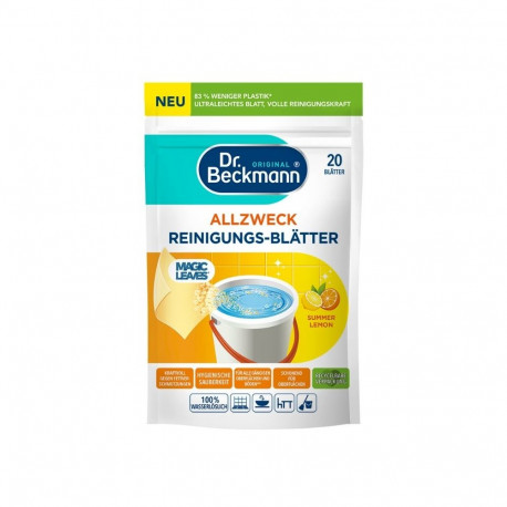 Dr. Beckmann Magic Leaves Summer Lemon  Floor and various surface cleaner sheets 20 pcs.