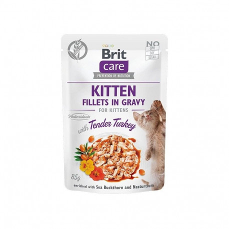 BRIT CARE KITTEN GRAVY TURKEY 85G