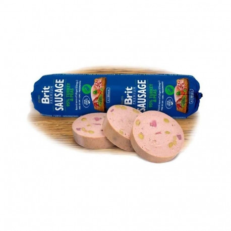 BRIT PREMIUM SAUSAGE TURKEY & PEA 800G