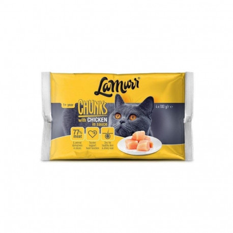 Lamurr kanaliha kassitoit 4x100g