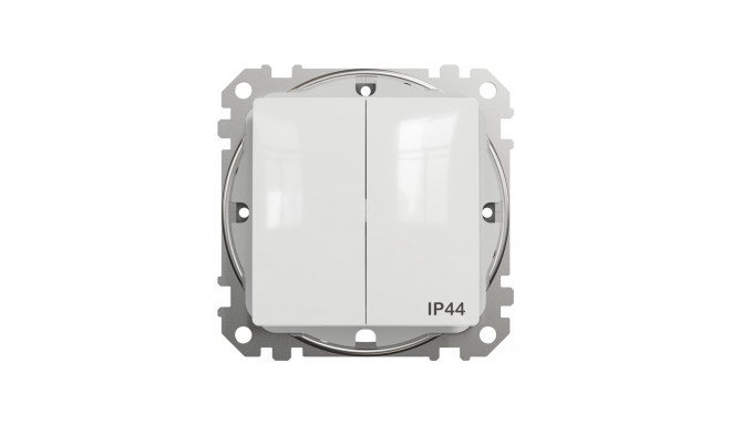 SWITCH IP44 2PL SDD211105 WHITE
