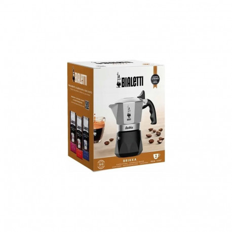 Bialetti Brikka Moka pot 0.1 L Black  Stainless steel(Ekspoz.)