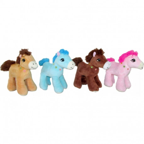 Sun-day K-1289 plush toy horse 15cm mix colors