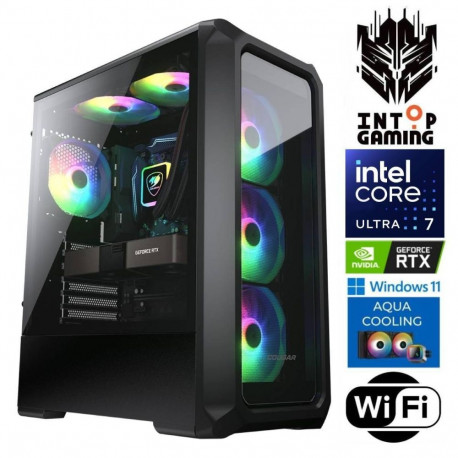 INTOP AQUA Ultra 7 265KF 32GB DDR5 500SSD M.2 NVME+2TB RTX5050 8GB WiFi WIN11Pro