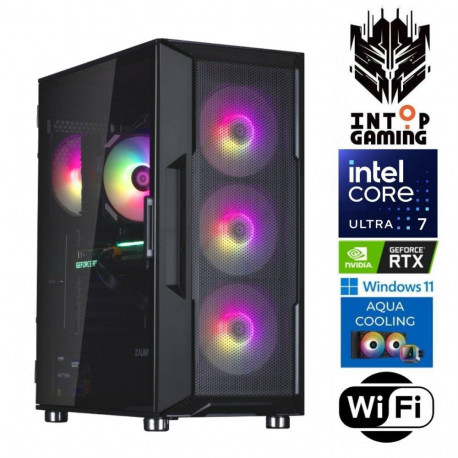 INTOP AQUA Ultra 7 265KF 64GB DDR5 2TB SSD M.2 NVME+2TB RTX5050 8GB WiFi WIN11Pro