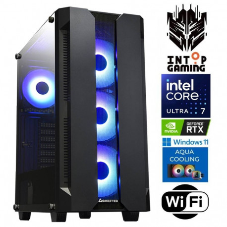 INTOP AQUA Ultra 7 265KF 64GB DDR5 2TB SSD M.2 NVME+2TB RTX5050 8GB WiFi WIN11Pro