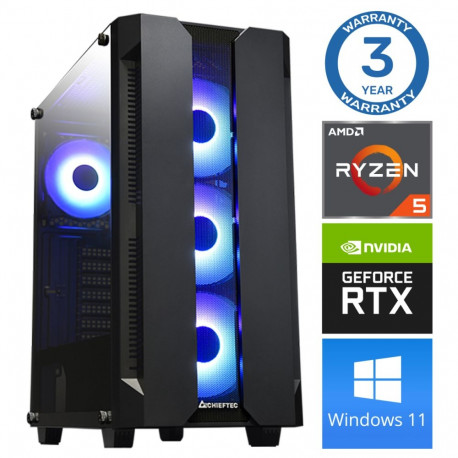INTOP Ryzen 5 3600 32GB 250SSD M.2 NVME RTX3050 8GB WIN11Pro