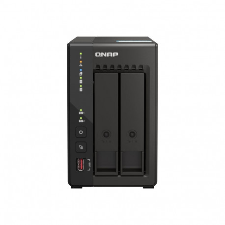 QNAP 2-kohaline lauaarvuti NAS TS-253E-8G Intel Celeron J6412 4-tuumaline protsessor sagedus 2,6 GHz