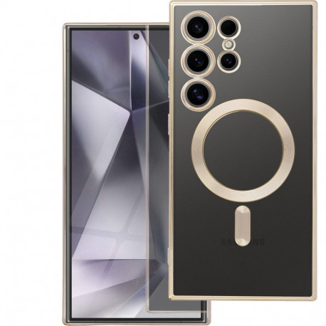 Case for Samsung S26 ULTRA Electro Mag Cover compatible with MagSafe gold