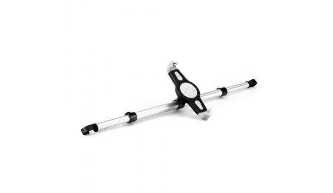 Car holder for two headrests (tablets 7"-11") silver
