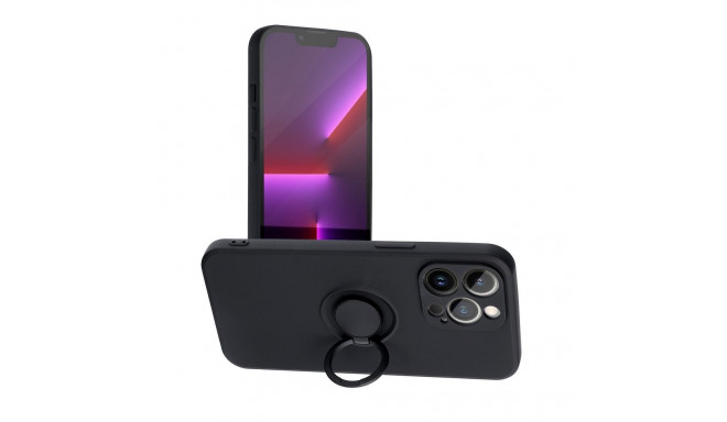 Case for iPhone 12 PRO MAX Silicone Ring black