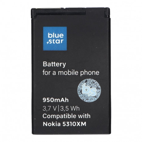 Battery for Nokia 5310 XM / 6600F / 7210S / 7310S 950 mAh Blue Star Premium