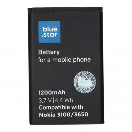 Battery for Nokia 3100 / 3650 / 6230 / 3110 Classic 1200 mAh Blue Star Premium