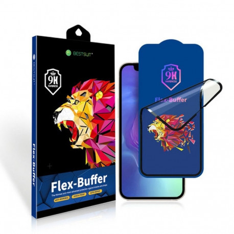 Bestsuit Flex-Buffer Hybrid Glass 5D with antibacterial Biomaster coating for Apple iPhone 12 mini B