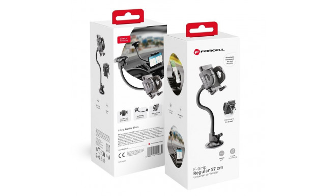Car phone holder Forcell F-Grip Regular 27 cm windshield / dashboard / air vent black