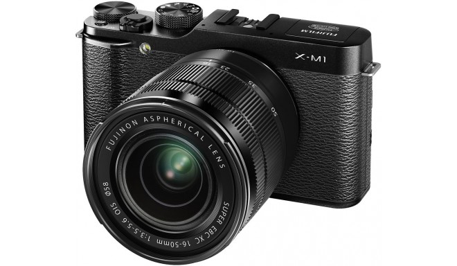 Fujifilm X-M1 + 16-50mm, black