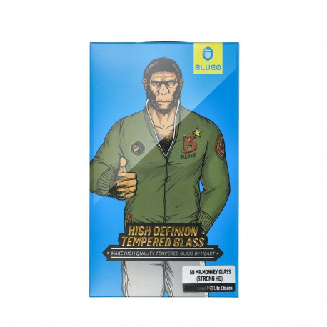 5D Mr. Monkey Glass - Apple iPhone 14 black (Strong HD)