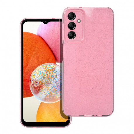 Case for Samsung A14 5G / A14 4G Clear Case 2 mm Blink pink